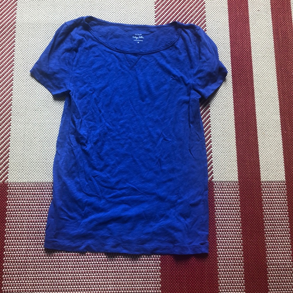 J. Crew blue top